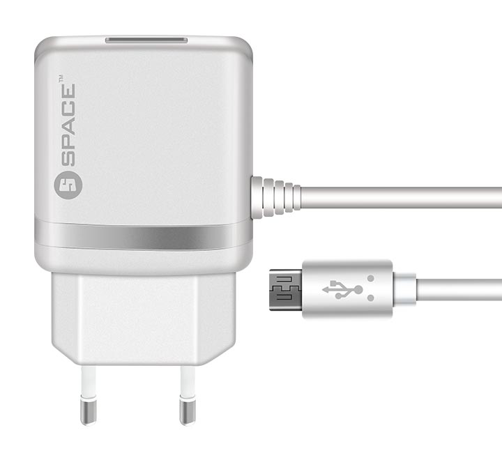SPACE Wall Charger with Micro USB Cable