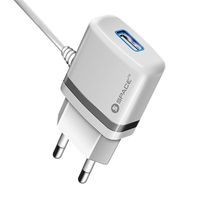 SPACE Wall Charger with Micro USB Cable